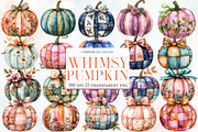 Whimsy Pumpkin Clipart, an Illustration by Designworld (Thumbnail 1 of 6)