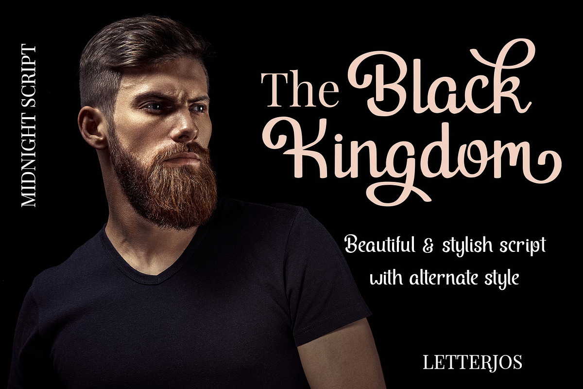 Midnight Script Font, a Script Font by LetterJos (Photo 9 of 10)