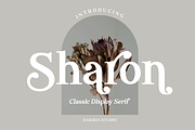 Sharon Modern/Vintage Font, a Serif Font by Haksen (Thumbnail 1 of 11)