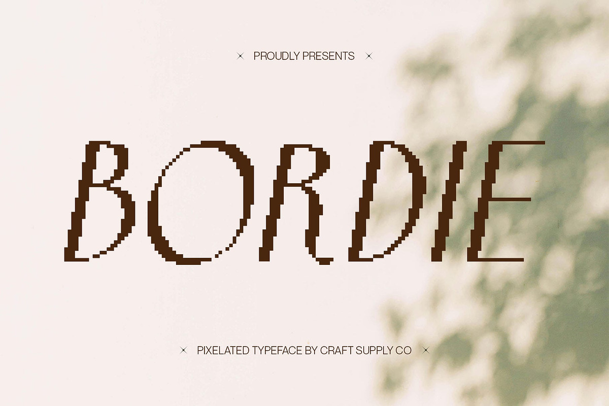 Bordie Pixel, a Sans Serif Font by Craft Supply Co. (Photo 1 of 8)