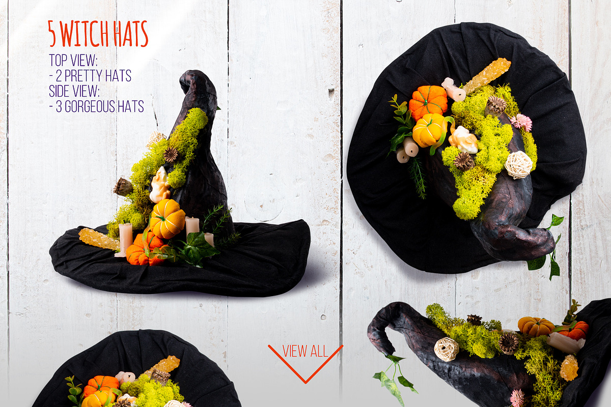 192 isolated Haloween moveable items, a Books & Magazine Mockup by rubinat (Photo 4 of 15)