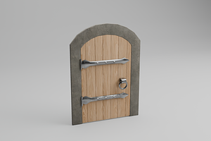 3D Medieval Wooden Door, an Architecture 3D Model by Dudukbersama