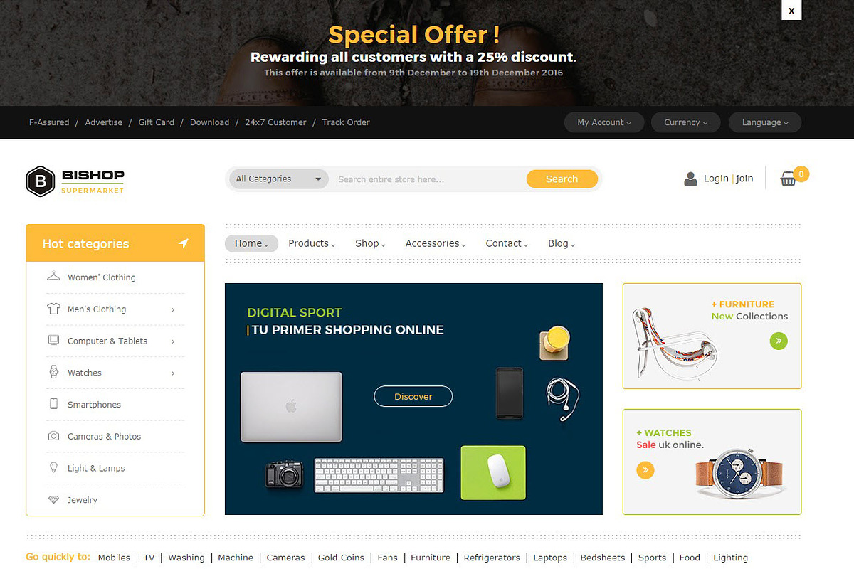 Magento 2 Bishop, a Websites & App Template by Puzzthemes