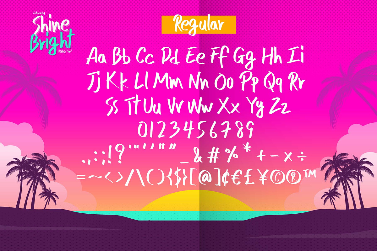Shine Bright Font, a Handwritten Font by KengGraphic (Photo 2 of 7)