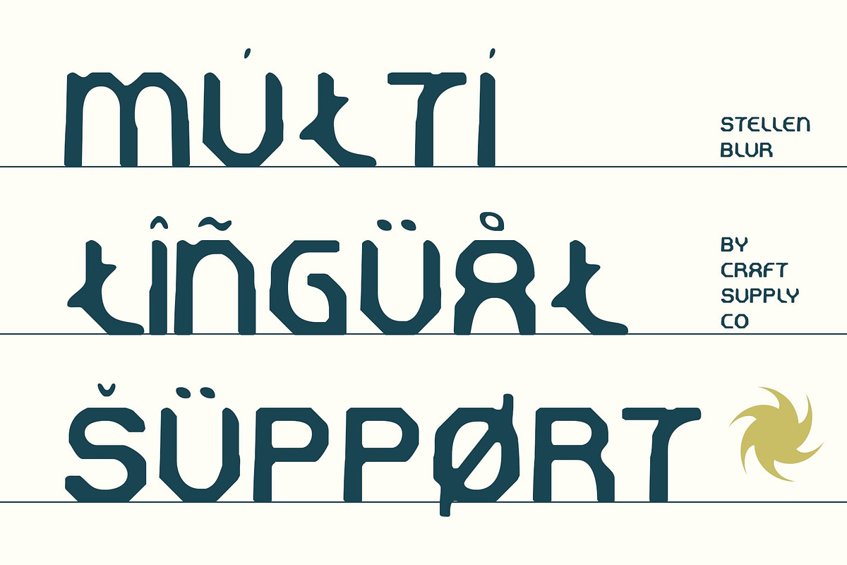 Stellen Blur, a Sans Serif Font by Craft Supply Co. (Photo 6 of 8)