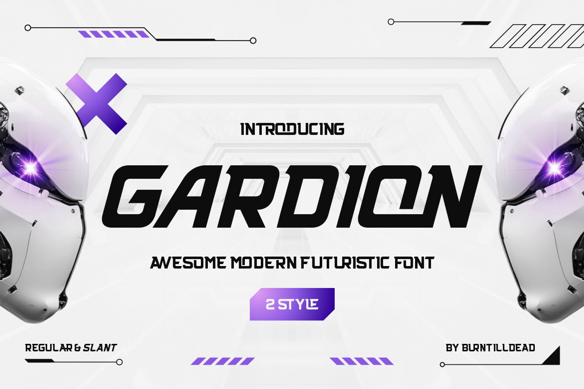 Gardion, a Sans Serif Font by Burntilldead (Photo 1 of 13)