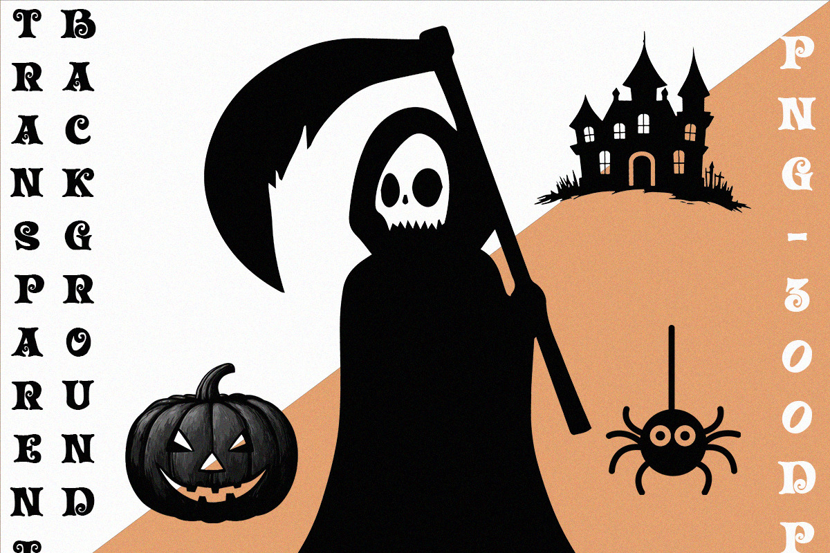 Halloween Silhouette PNG Set, an Object Illustration by DesignBTF (Photo 5 of 5)