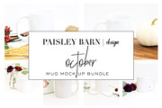 October Mug Mock Up Bundle, a Product Mockup by Paisley Barn Design (Thumbnail 1 of 2)