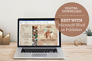 Cowgirl Tabloid Funeral Program, a Brochure Template by Four C Graphic (Thumbnail 10 of 10)
