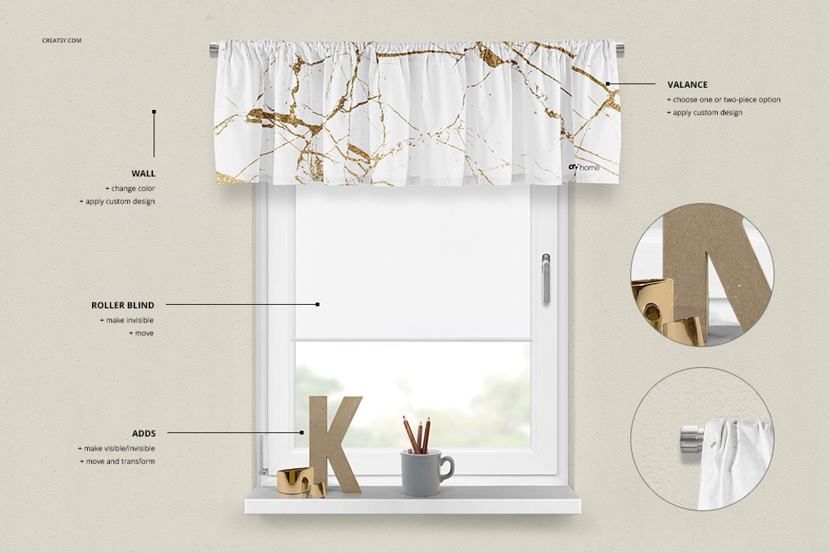 Valance Mockup Set, a Graphic by Creatsy (Photo 2 of 7)