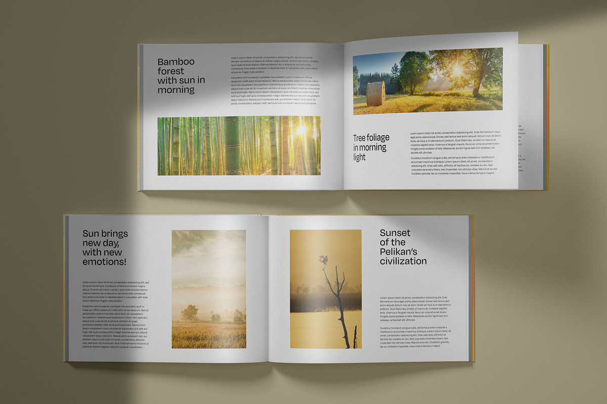 Horizontal Catalog Mockup Set, a Print Template by Deeplab (Photo 5 of 16)