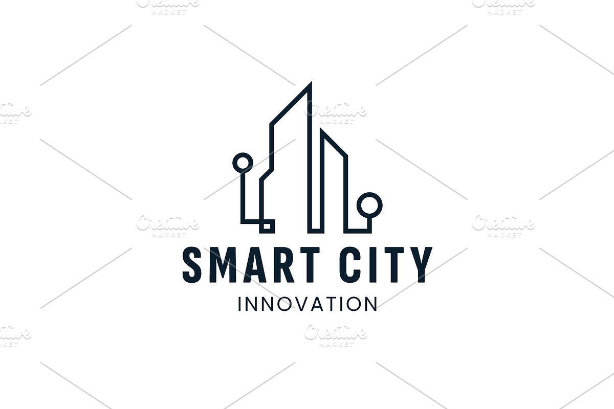 Smart city logo icon illustration, a Branding & Logo Template by Dyn Studio