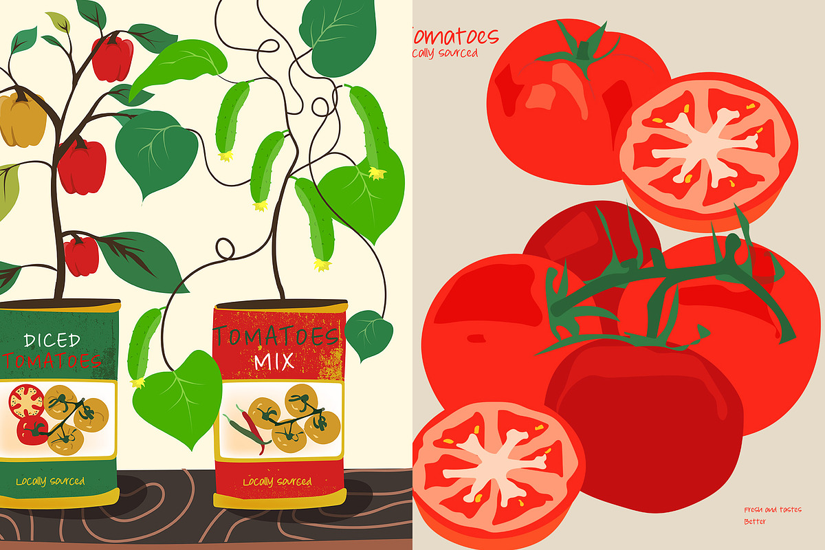 3 Local Shop Posters, a Person Illustration by Phathudesignsshop (Photo 2 of 3)