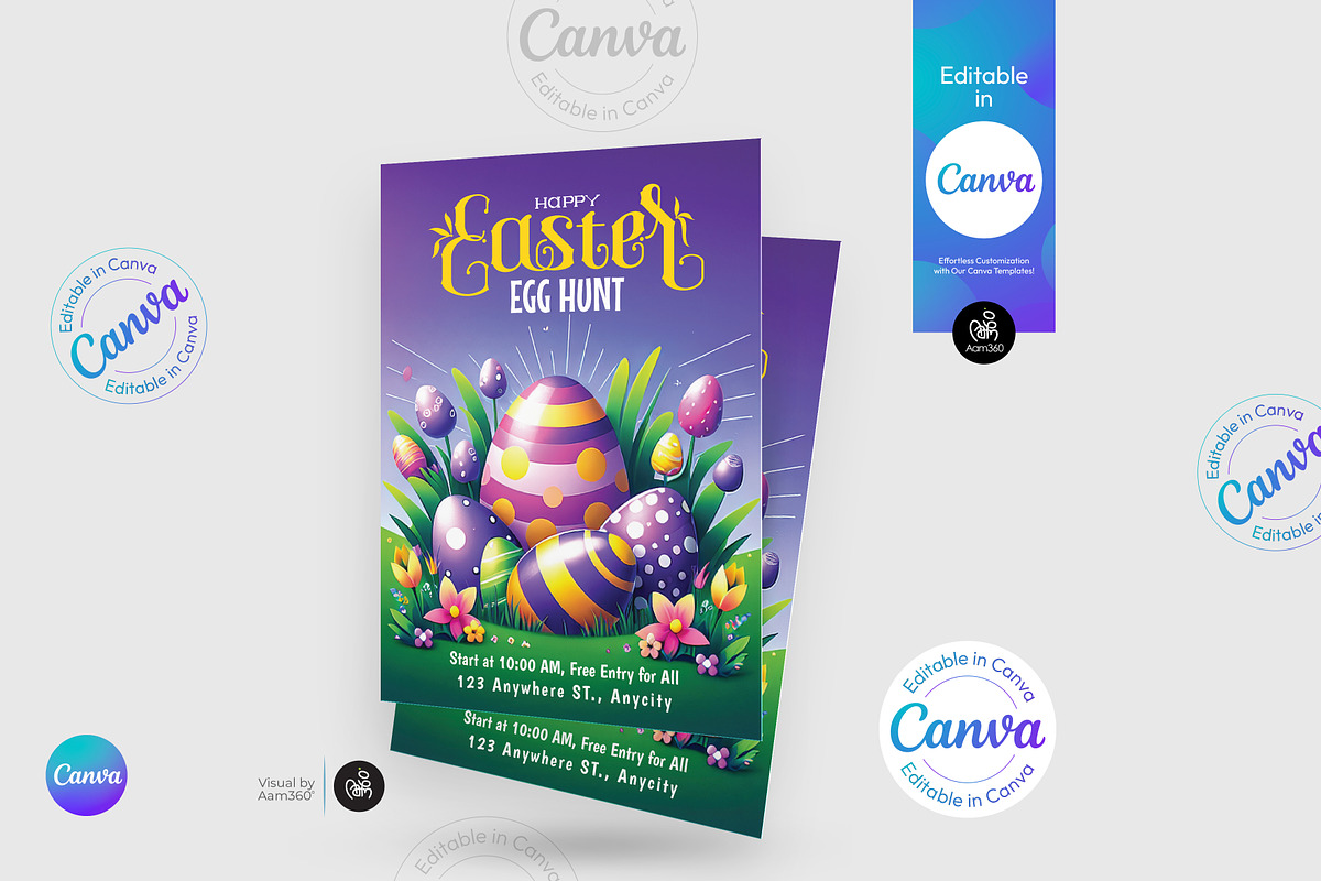Easter Party Flyer Template, a Flyer Template by Aam360 (Photo 2 of 3)