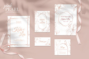 Pink Pearl wedding illustrations, an Invitation Template by L- design studio (Thumbnail 3 of 9)