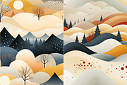 Mountain Motifs Seamless Patterns, a Pattern Graphic by PrintHaven Designs (Thumbnail 8 of 12)