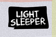 Light Sleeper font, a Handwritten Font by pizzadudedotdk (Thumbnail 1 of 4)