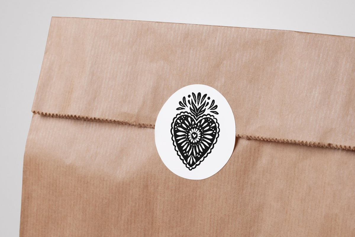 Mexican Folk Art Sacred Hearts SVG, an Object Graphic by Pattern Whimsy (Photo 3 of 4)