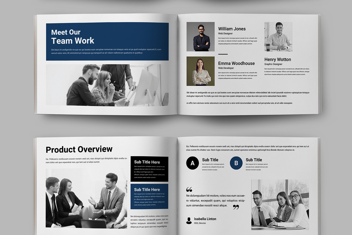 Business Proposal Landscape Layout, a Brochure Template by ContestDesign (Photo 3 of 5)