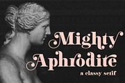 Mighty Aphrodite // A Classy Serif, a Serif Font by Megs Lang (Thumbnail 1 of 22)