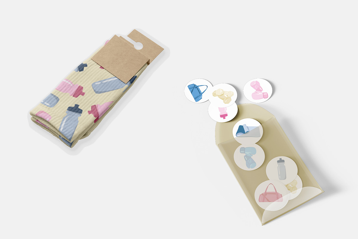 Collection set sports accessories, an Object Graphic by Vaniuta_Art (Photo 3 of 3)