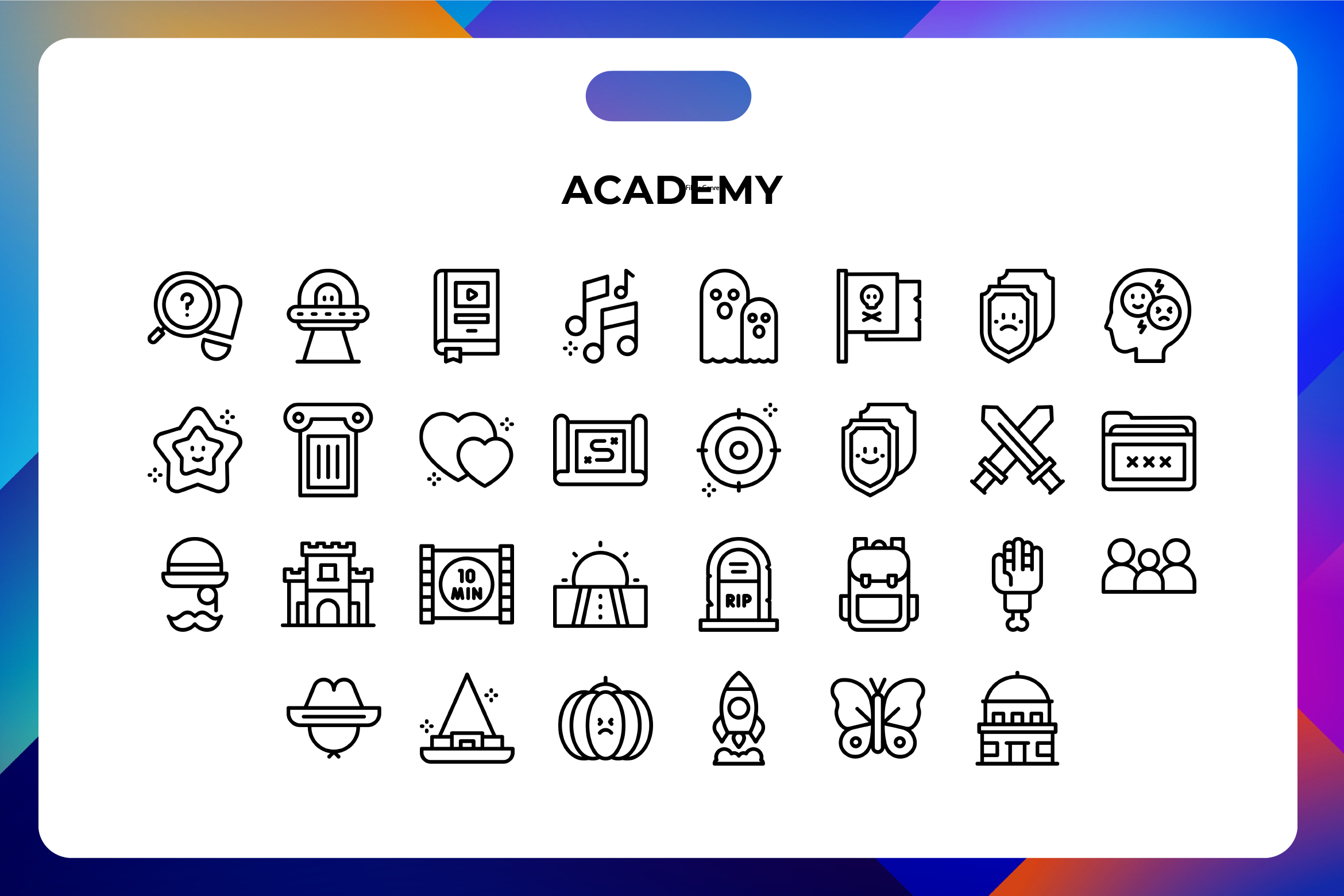 Films Genre Icons, an Icon by Wencory | Creative Market
