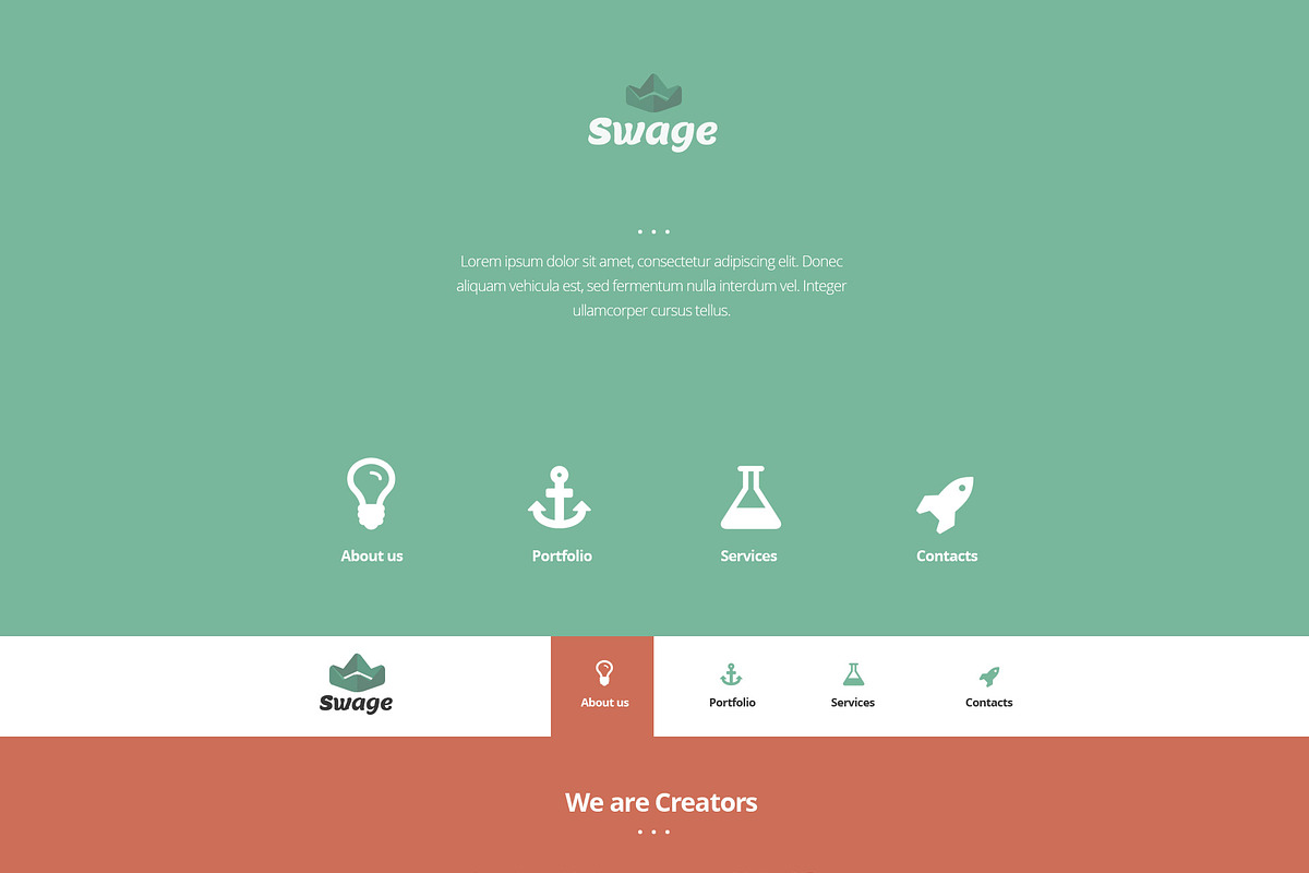 Swage Portfolio - HTML5, CSS3, a Websites & App Template by WordPressTheme (Photo 2 of 2)