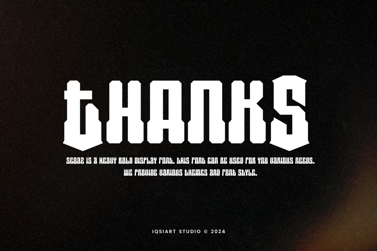 Seqaz - Heavy Bold Font, a Sans Serif Font by Iqsiart Studio (Photo 4 of 7)