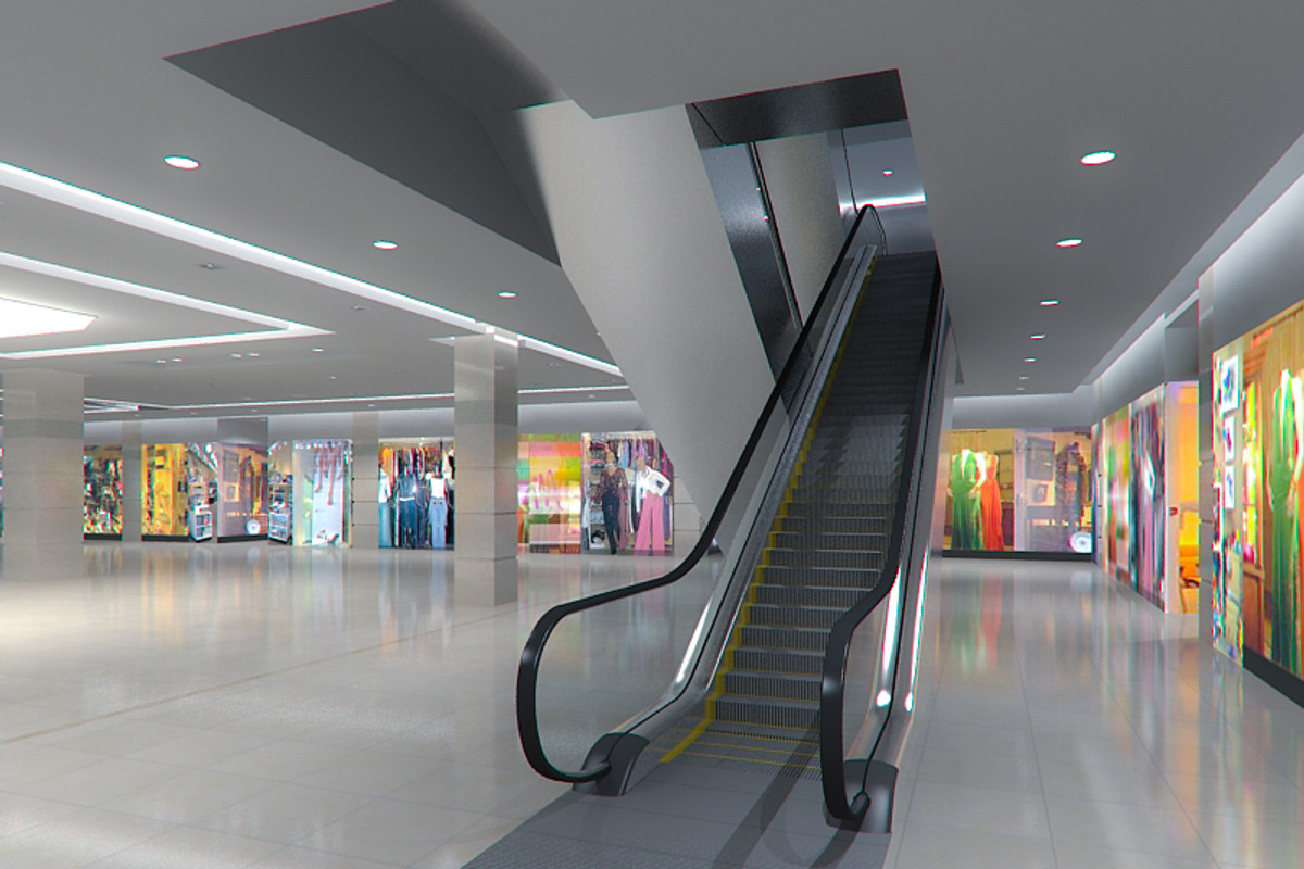 Escalator HD 3D model, an Architecture 3D Model by Zver (Photo 3 of 4)