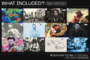 12 Photo Effect Templates, a Layer Style Add-On by iDoodle Studio (Thumbnail 2 of 7)