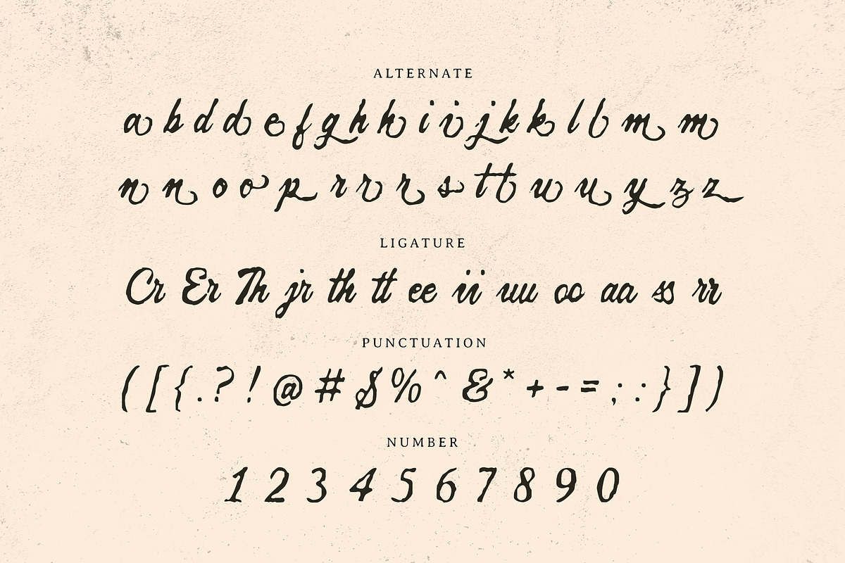 Quarella Jardin - Vintage Script, a Script Font by Typia Nesia (Photo 12 of 12)