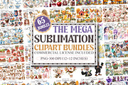 The Mega Sublimation Clipart Bundle, a Seasonal Illustration by designcity5 (Thumbnail 1 of 8)
