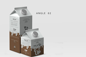 Milk / Fruit Juice Carton Mockup