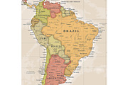 Vector World Map - Large&Detailed, a Decorative Illustration by PorcuPen Works (Thumbnail 2 of 9)