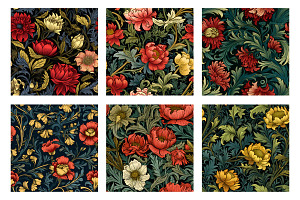 Seamless William Morris Pattern