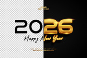 Text Effect Happy New Year 2026, a Layer Style Add-On by Navy Graphic (Thumbnail 2 of 2)