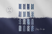 Indigo Watercolor and Ink Patterns, a Pattern Graphic by Tiger and Flower (Thumbnail 5 of 10)