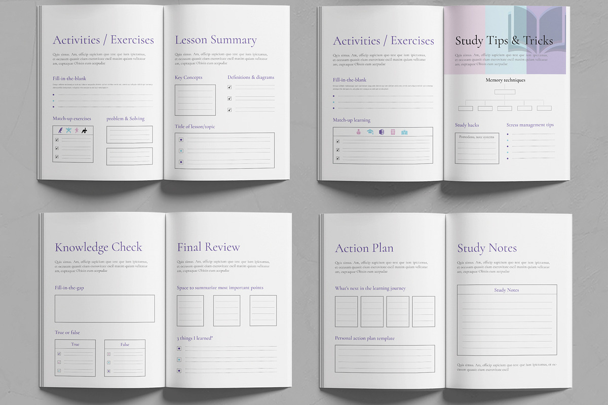 Learning Workbook for Education preview 3