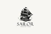 Nautical Logo Ship Sailboat Ocean, a Branding & Logo Template by Signatoro (Thumbnail 4 of 4)