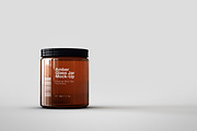Amber Glass Jar Mock-Up, a Household Mockup by TSOBG (Thumbnail 3 of 16)