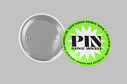 Pin Badge Mockup, a Merchandise Mockup by Unerispace (Thumbnail 4 of 5)