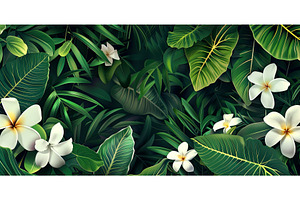 Lush foliage featuring tropical, an Object Illustration by Lermont51