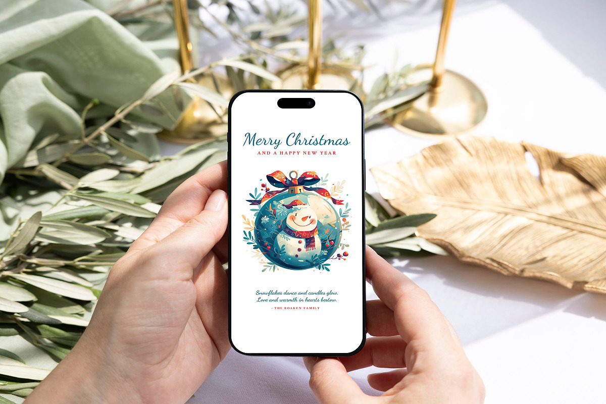 Yule - Christmas & New Year Card, a Card Template by CinderHeart Designs (Photo 2 of 3)