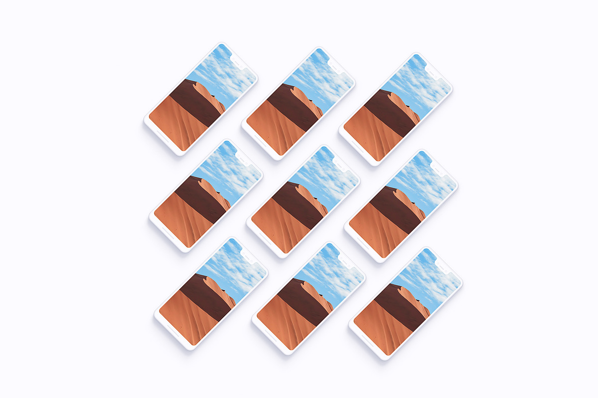 Pixel 3XL - 21 Clay Mockups - PSD, an iPhone Mockup by Asylab (Photo 55 of 73)