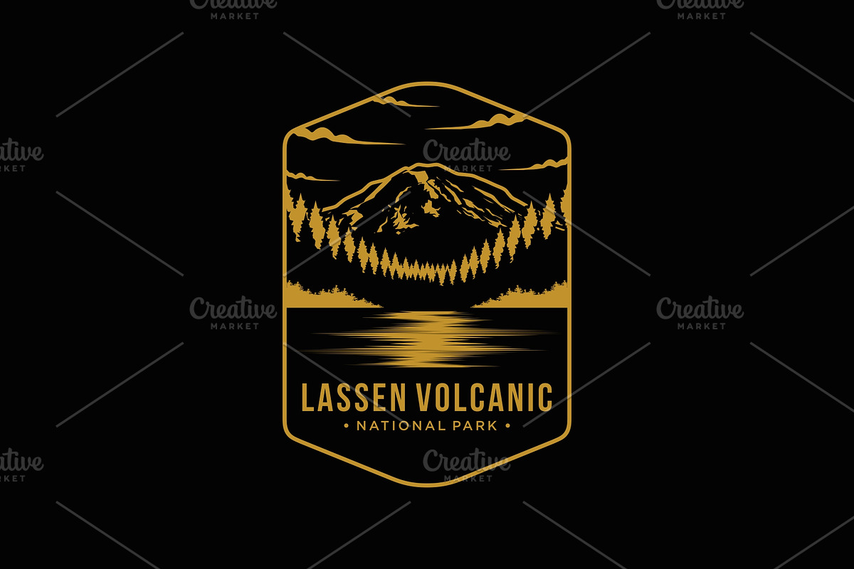 Lassen Volcanic National Park logo