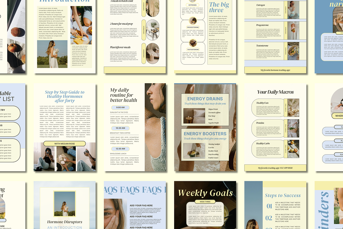 Health Coach Canva Workbook Template preview 6