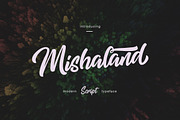 Mishaland Typeface, a Script Font by Thirtypath Studio (Thumbnail 1 of 8)