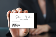 Minimalist Business Card Template, a Business Card Template by SimoDigitalArt (Thumbnail 4 of 11)
