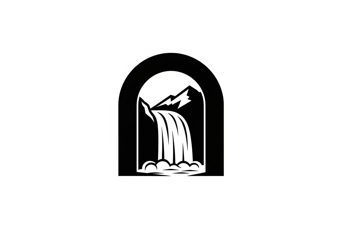 Waterfall Arch Landscape SVG Bundle, an Illustration by jahid234 (Photo 6 of 31)