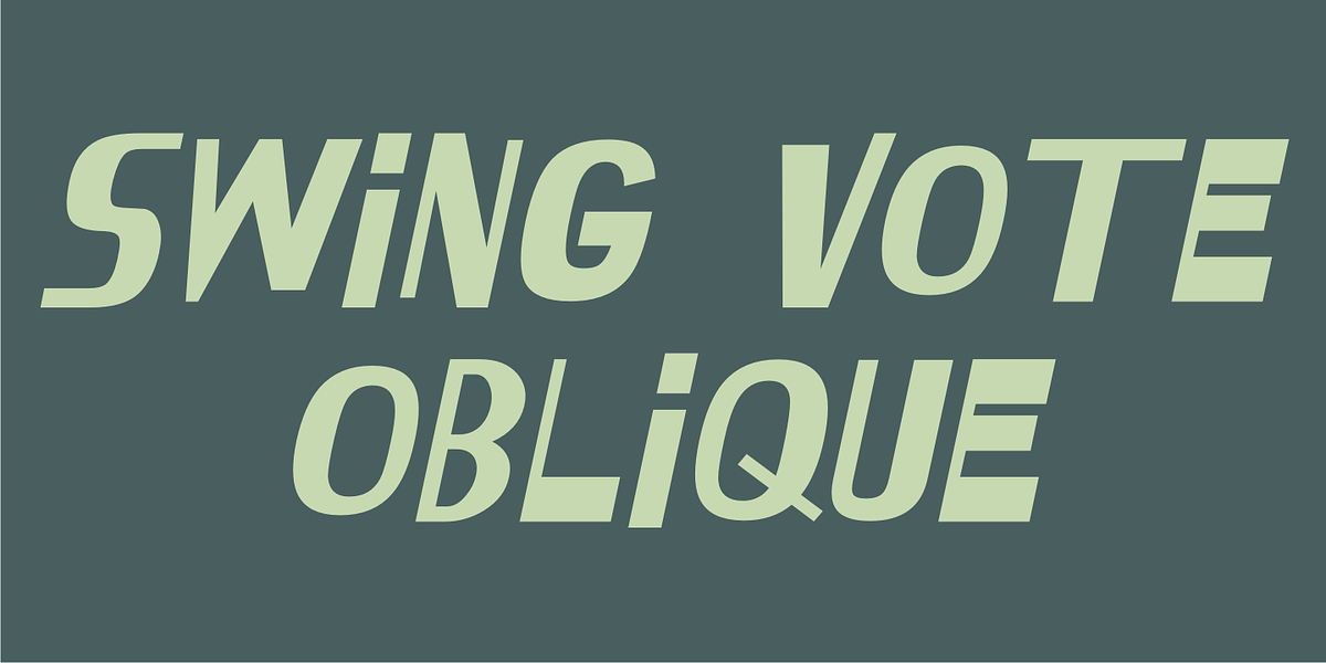 Swing Vote JNL, a Sans Serif Font by Jeff Levine Fonts (Photo 5 of 6)